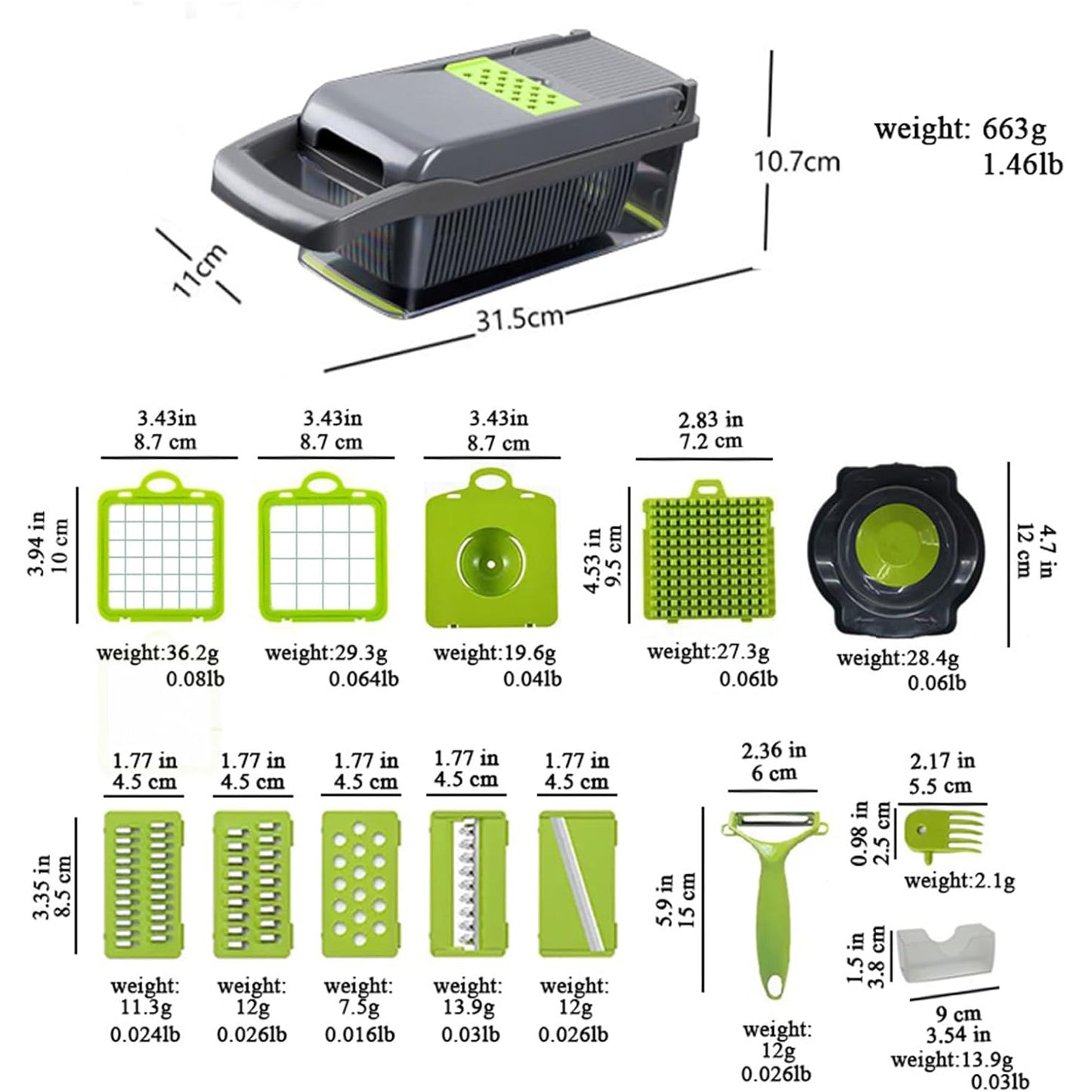 π₯ 16-in-1 Multi-Function Veggie Slicer β¨