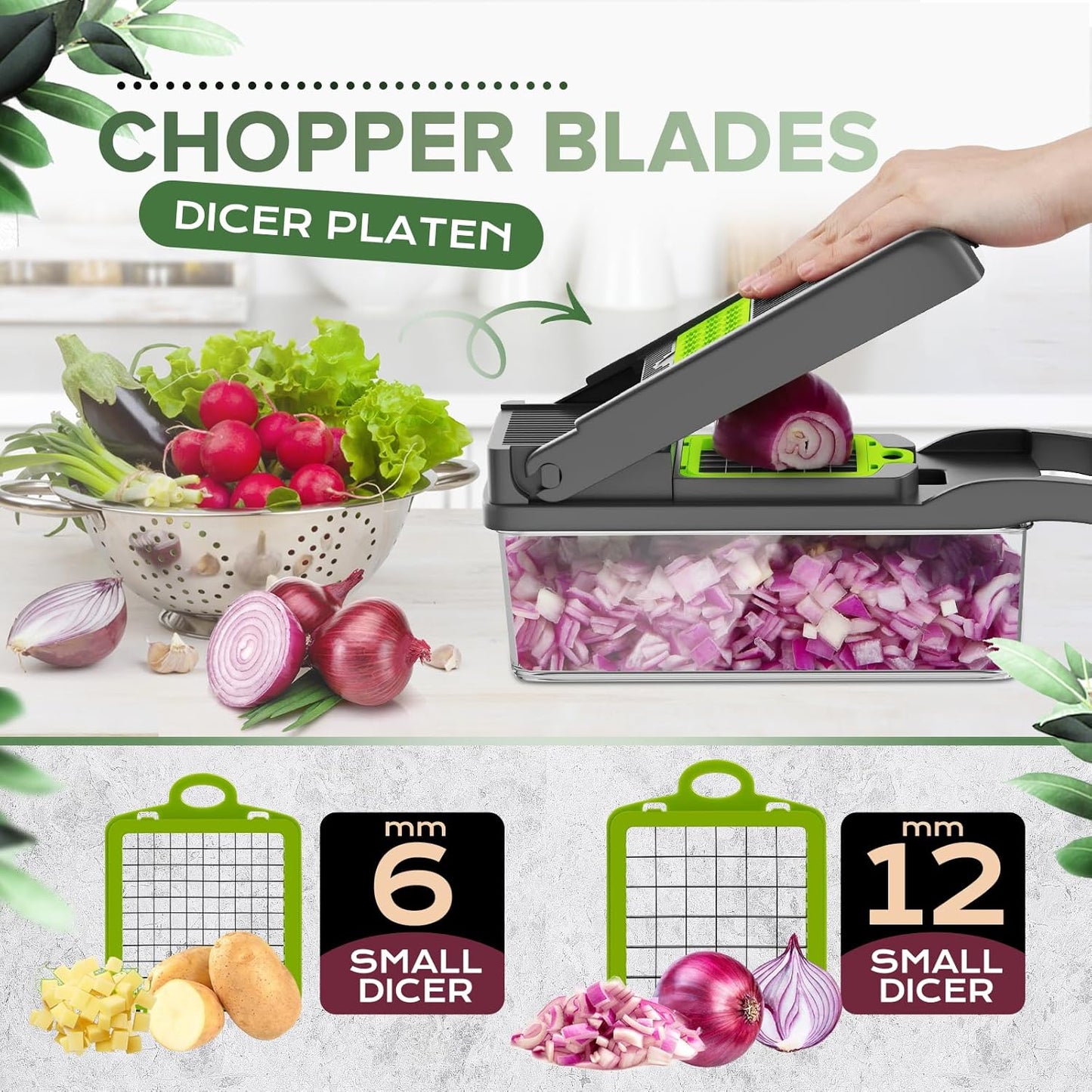 🔥 16-in-1 Multi-Function Veggie Slicer ✨