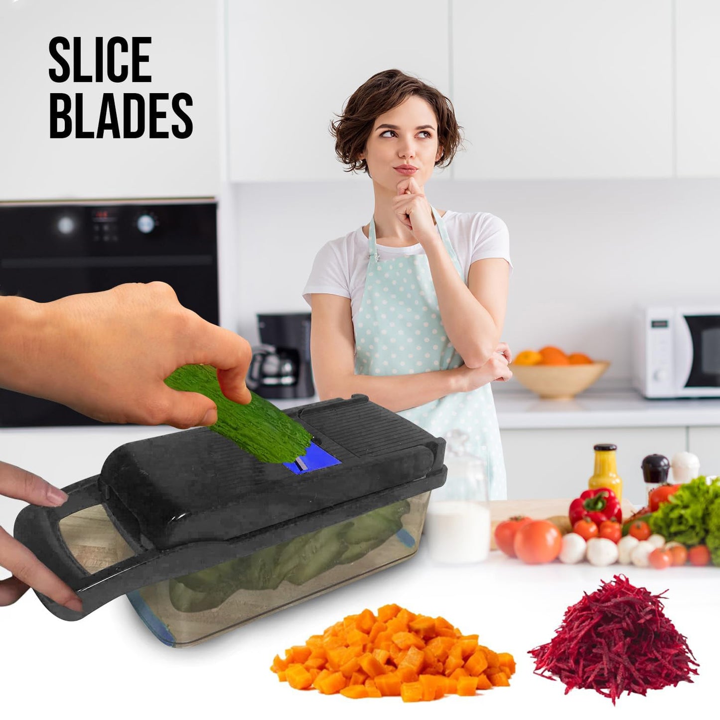 🔥 16-in-1 Multi-Function Veggie Slicer ✨