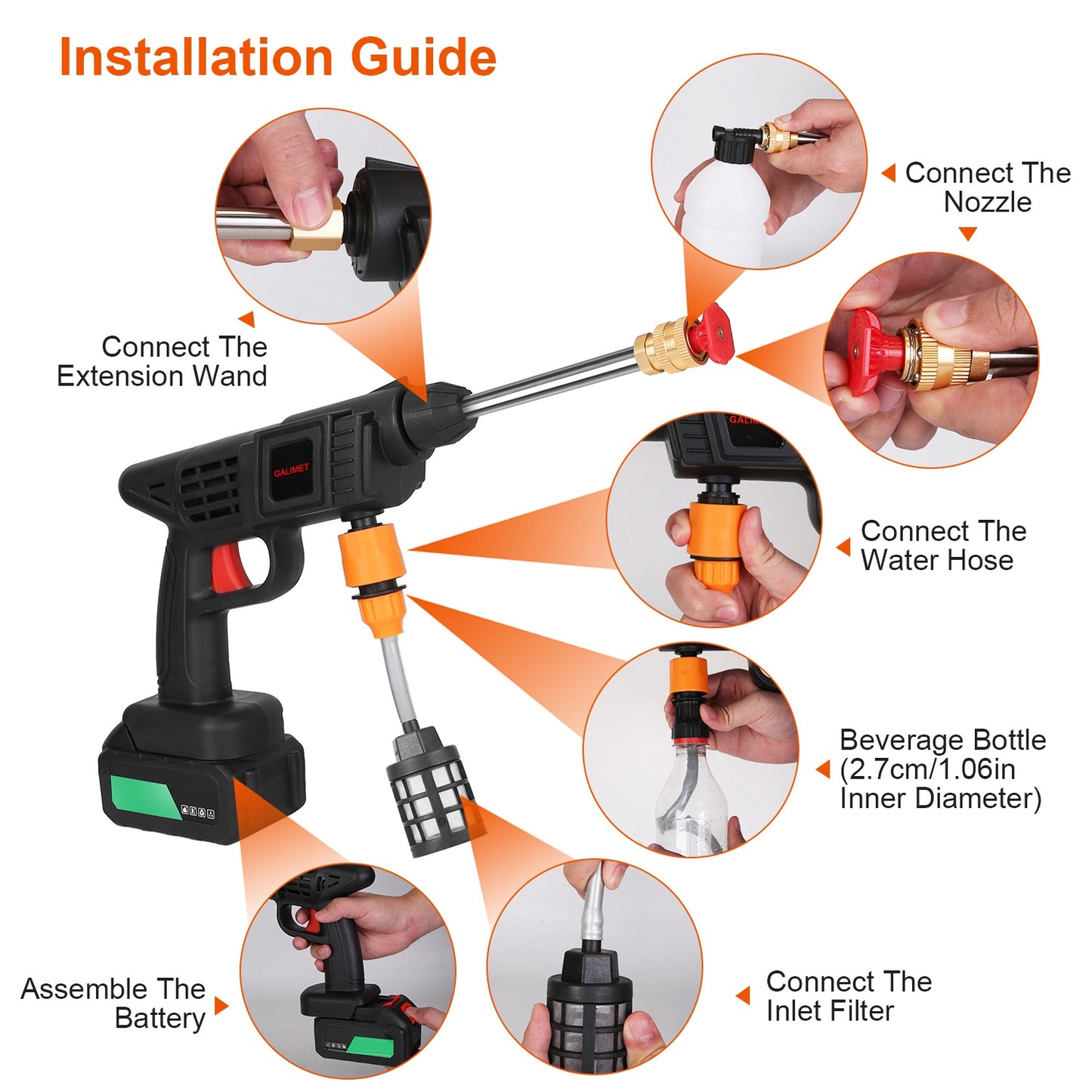 🔥 Rechargeable Cordless Pressure Washer ✨