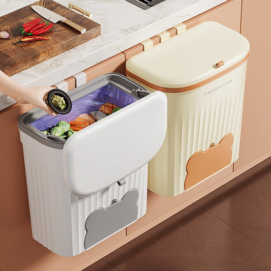 🔥 Wall-Mounted Trash Bin with Lid ✨