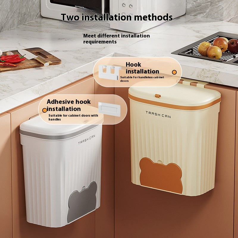 🔥 Wall-Mounted Trash Bin with Lid ✨