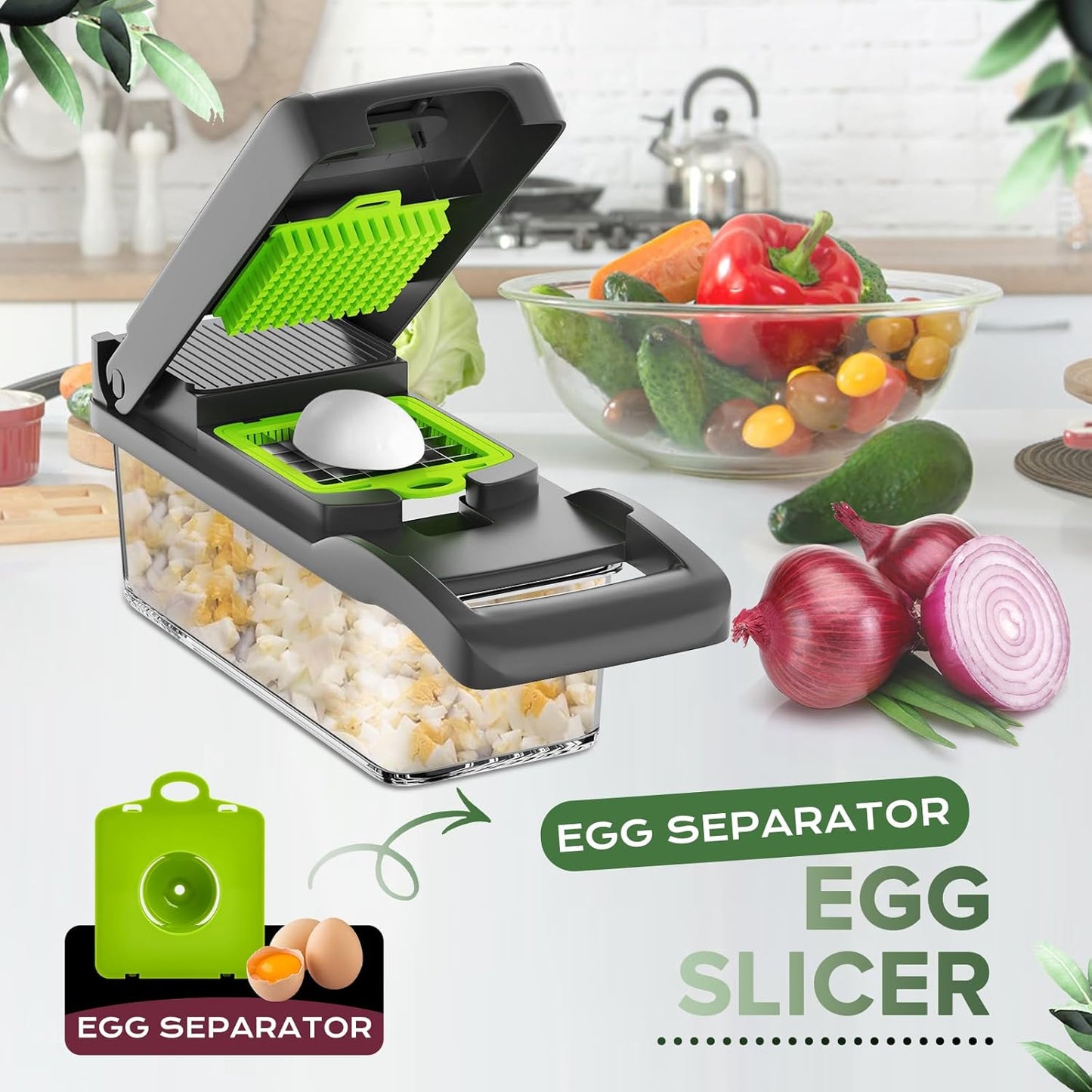 🔥 16-in-1 Multi-Function Veggie Slicer ✨
