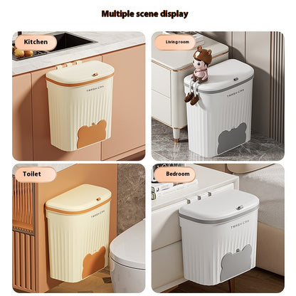 🔥 Wall-Mounted Trash Bin with Lid ✨