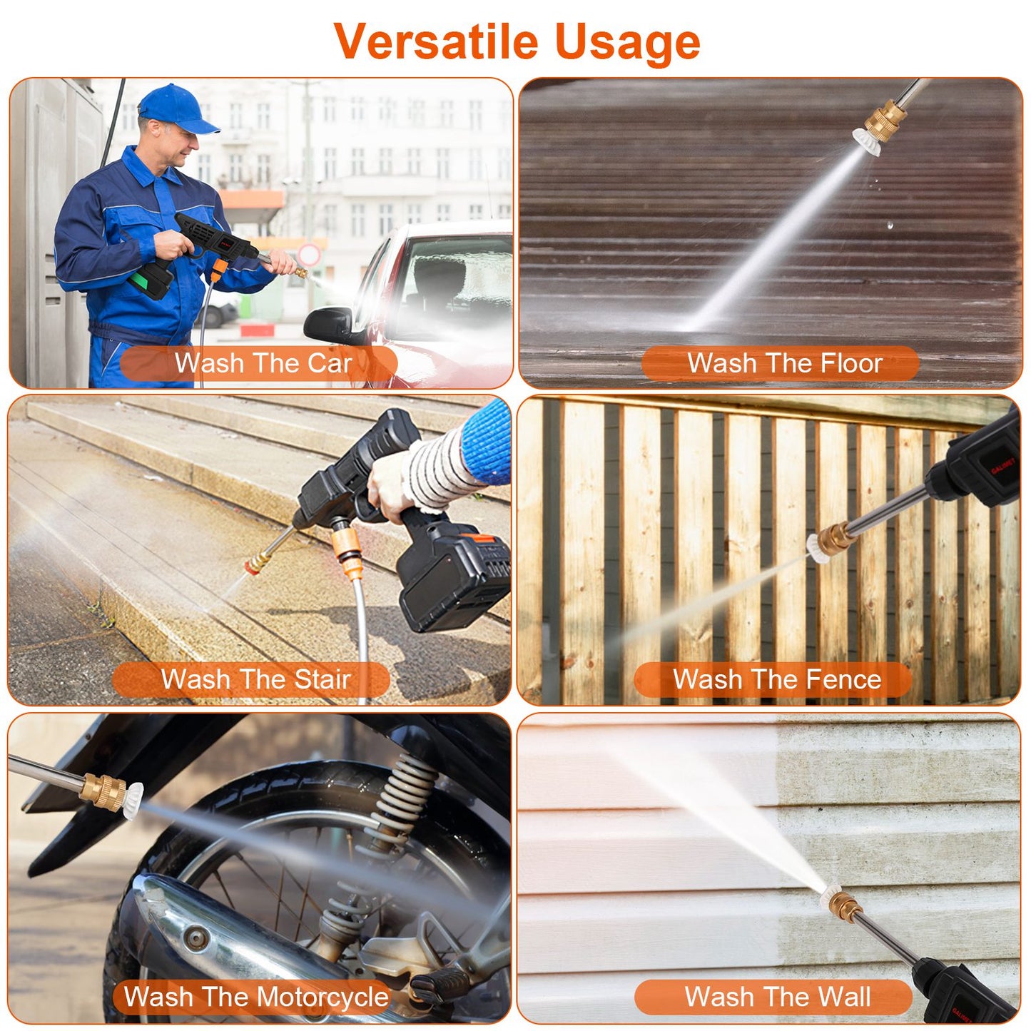 🔥 Rechargeable Cordless Pressure Washer ✨