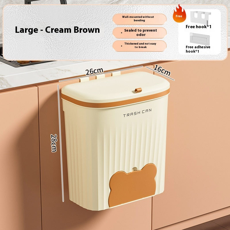 🔥 Wall-Mounted Trash Bin with Lid ✨
