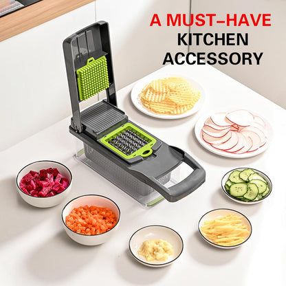 🔥 16-in-1 Multi-Function Veggie Slicer ✨