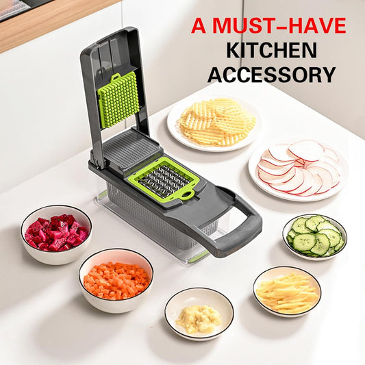 🔥 16-in-1 Multi-Function Veggie Slicer ✨