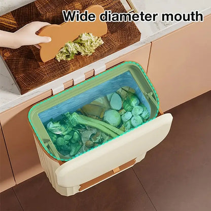🔥 Wall-Mounted Trash Bin with Lid ✨