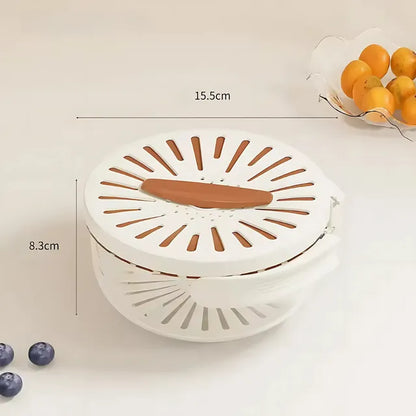 🔥 3-in-1 Fruit & Vegetable Drain Basket ✨